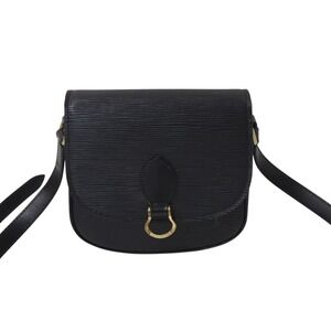 Louis Vuitton Shoulder Cloud Saint Bag Epi Black